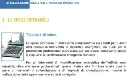 Aggiornamento settembre 2013 sulle agevolazioni fiscali per il risparmio energetico