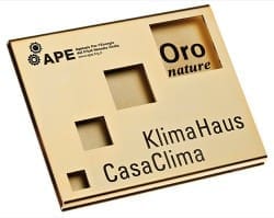 Voglio avere la targhetta CasaClima