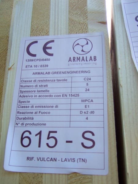 costruire in legno - Cantierizzazione e montaggio struttura in x-lam – Zona Climatica E – GG 2784 – Lavis (TN): 1