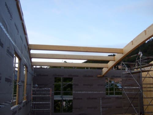 costruire in legno - Foto montaggio strutture e posa dei manti per garantire la tenuta all’aria – Zona Climatica E – GG 2784 – Lavis (TN) 6 importanza tenuta all aria-09