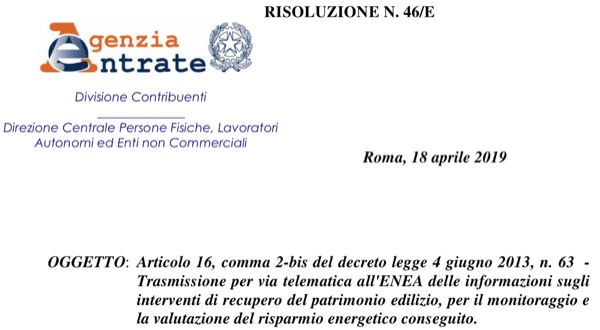 agevolazioni fiscali ante 2023 - Mancata trasmissione dei dati all'ENEA 1