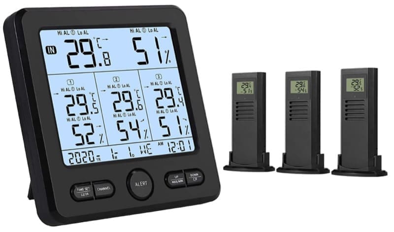 regolazione temperature ambiente - Termometro igrometro termoigrometro videocamera videocitofono per la casa 4