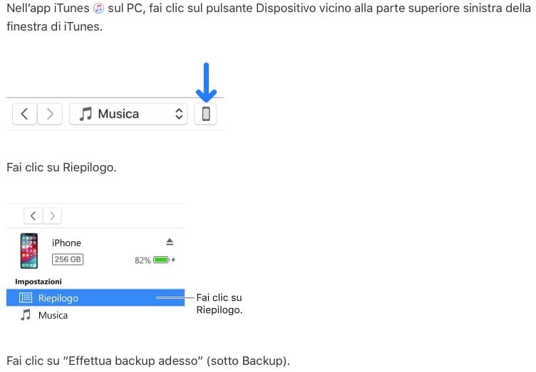 Tips per lavorare on-line - Backup iTunes di iPhone in Hard Disk esterno 5