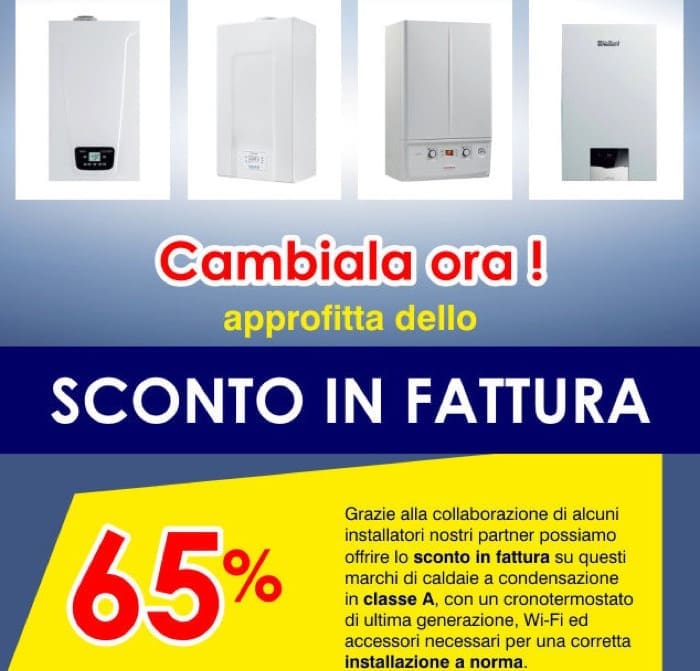 caldaia a metano - Sconto in fattura per nuova caldaia o per passare alla pompa di calore 3
