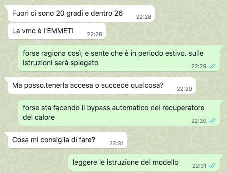 VMC decentralizzata brevemente canalizzata - by-pass termico sulle unità di VMC, ventilazione meccanica controllata 4