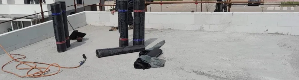 guaine per tetti - Isolamento e impermeabilizzazione del tetto piano, Ampliamento sopra solaio garage, settimana 4 2