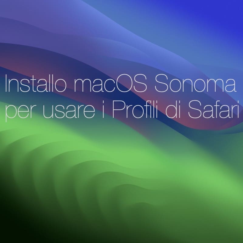 Tips per lavorare on-line - Usare i Profili di Safari + alternativa fai da te 1