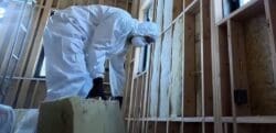Isolamento interno in lana di vetro, no grazie