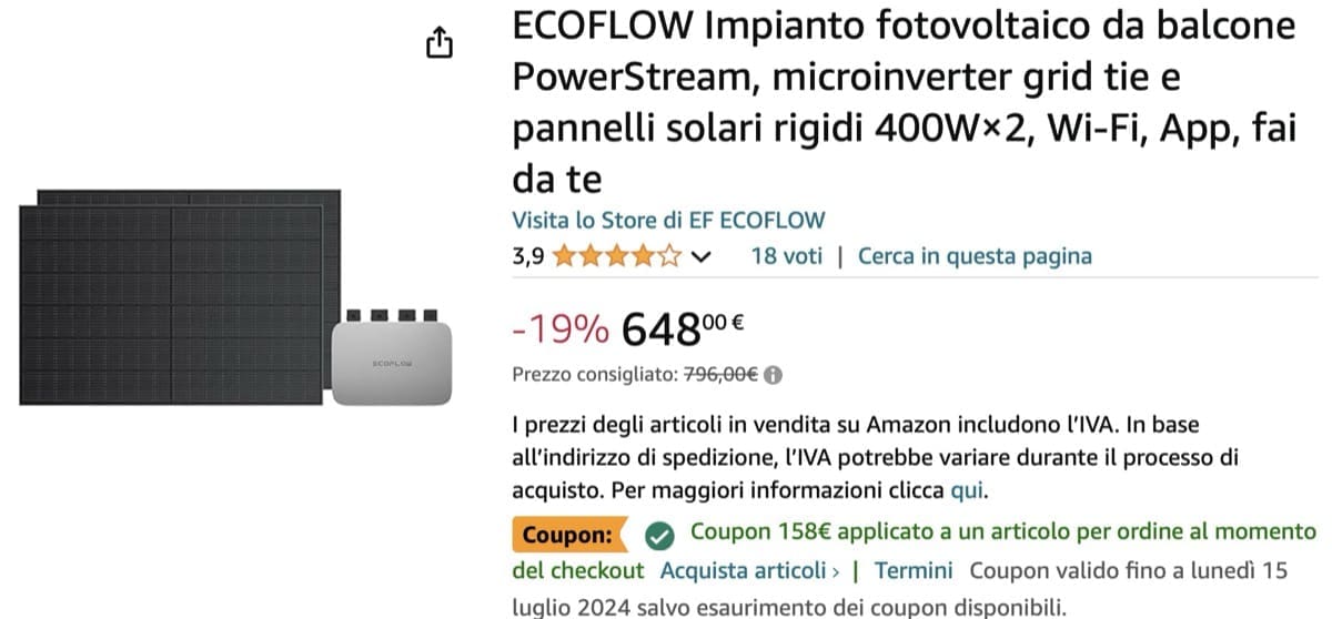 fotovoltaico mini fotovoltaico - ECOFLOW PowerStream con 2 pannelli 400W×2 risparmio reale 6 fotovoltaico mini fotovoltaico - ECOFLOW PowerStream con 2 pannelli 400W×2 risparmio reale 6