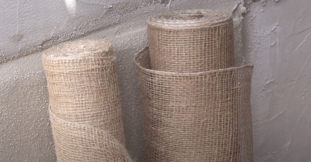 isolamento interno - Rete in fibra di vetro antialcalina da 1-2€ o rete in juta da 4€ 8