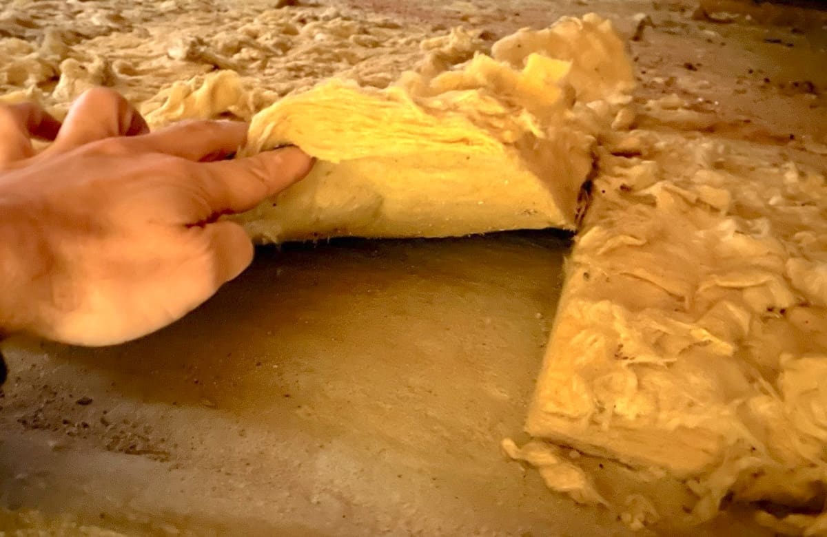 nozioni isolamento parete - Comprimere l' isolante termico (balle di paglia) per avere più isolamento 13