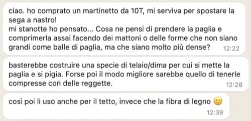nozioni isolamento parete - Comprimere l' isolante termico (balle di paglia) per avere più isolamento 3