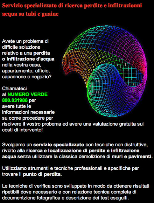 Diemme Arte Casa Mirano VE Servizio specializzato di ricerca perdite e infiltrazionni acqua su tubi e guaine