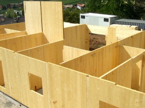costruire in legno - Solaio intermedio in struttura in x-lam – Zona Climatica E – GG 2784 – Lavis (TN): 2 Cantierizzazione e montaggio struttura in x-lam -04
