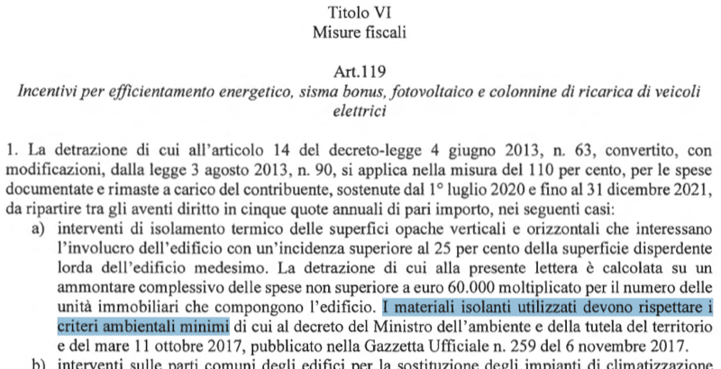 isolamento esterno a cappotto - Materiali isolanti certificati CAM per accedere al SUPERBONUS 110% 2 isolamento esterno a cappotto - Materiali isolanti certificati CAM per accedere al SUPERBONUS 110% 1