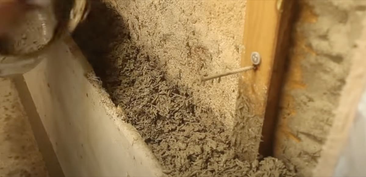 isolamento interno - Posa isolamento interno con miscela in calcecanapa 2