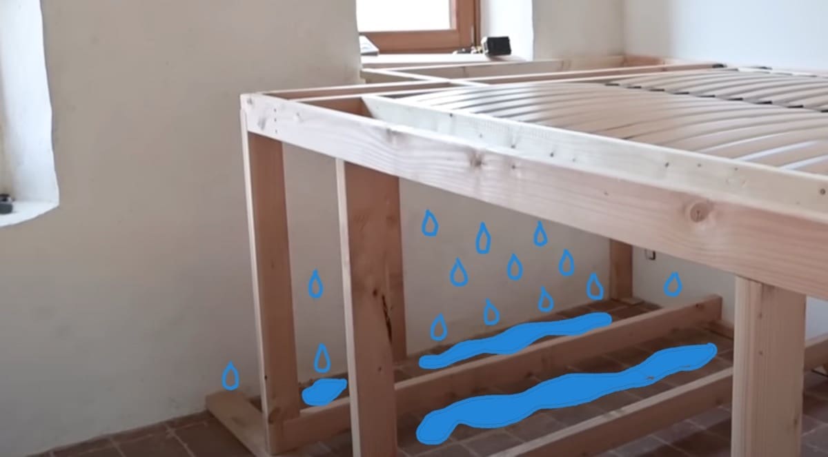 Rischio muffa dietro i mobili su misura addossati alla parete