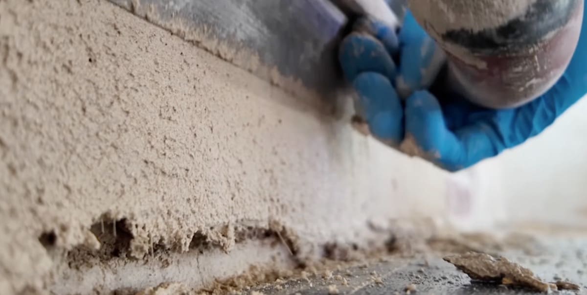 isolamento interno - Intonaco interno senza rete 8